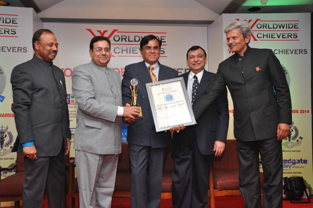 Wellness Retreat in India EON- awarding giving ceremony to dr Dr. (Prof.) R.K. Tuli