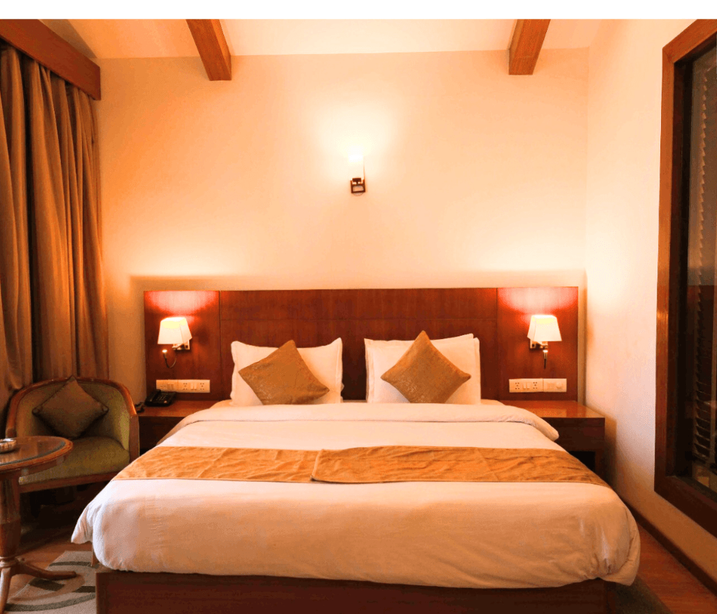 King Size Bed in Deluxe Room